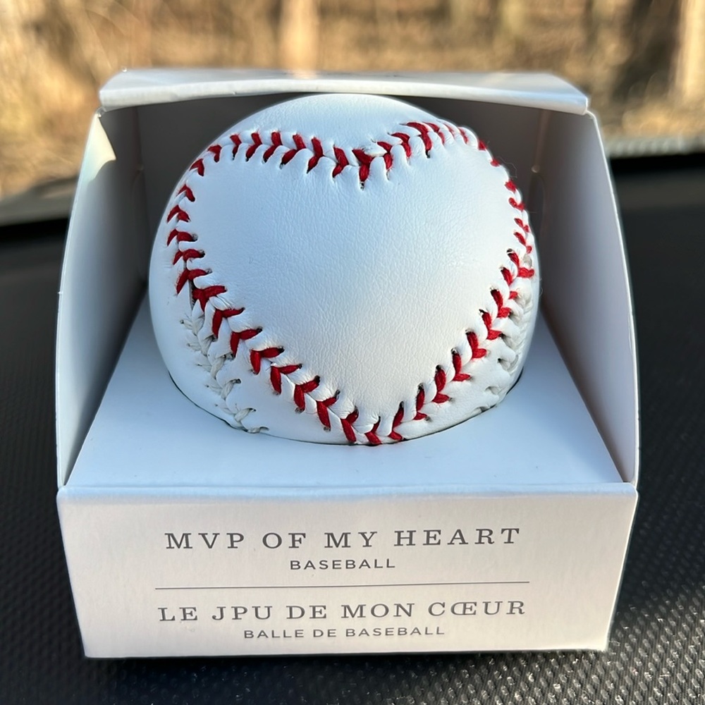 Hallmark MVP OF MY HEART stitched baseball